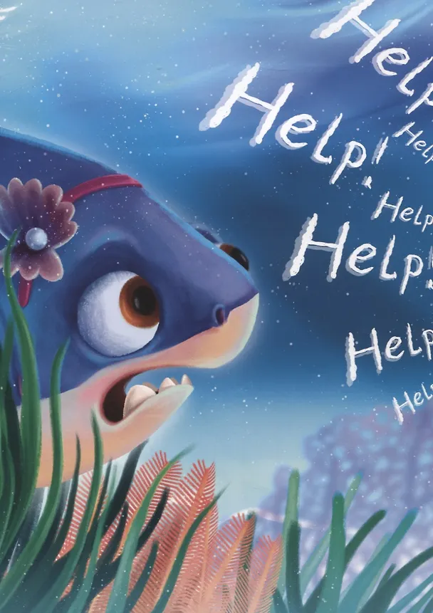 Книга Mila the shark makes friends (Акула Мила находит друзей, мелов. 215х290) (Анна Федулова) — 6
