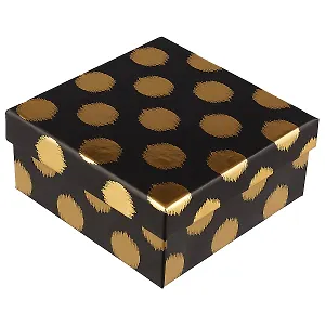 Подарочная коробка «Золото на чёрном», 13 х 13 см