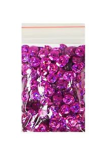 Пайетки голографические круглые малиновые (2992) (D=5мм) (10г) (упаковка)