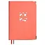 Ежедневник дат. 2025г. А6+ 128л 134х189 "Сафьян" коралловый, мягк.переплет, тисн.фольгой, метал.уголки, офсет, ляссе — 3054606 — 1
