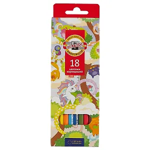 Карандаши цветные Koh-I-Noor, "Волшебный лес", 18 цветов