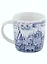 Кружка Кострома рис. синий (фарфор)(350мл) — 2913447 — 1