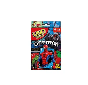 UNO минута. Супергерои. Карточная игра 92х130х22 мм.Умные игры в кор.100шт 3128639