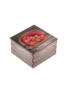 Шкатулка дерево Тюльпаны (10х10х5,5) (1233597)