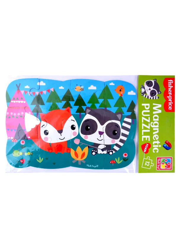 Пазлы на магните Fisher-Price "В лесу" 12 элементов 2879626 — 1