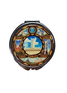 Зеркало Самара Стелла Ладья (металл цв. серебро) (D7) (312CHE-K6-55-1)