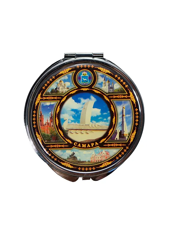Зеркало Самара Стелла Ладья (металл цв. серебро) (D7) (312CHE-K6-55-1) 2364798 — 1