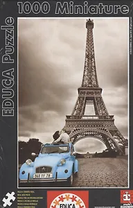 Паззл, Educa, "Эйфелева башня Париж", 46х30 см, 1000 элементов