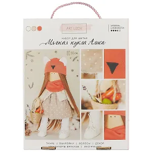 Интерьерная кукла «Алиса», набор для шитья, 18,9*22,5*2,5см