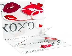 3D открытка Поцелуи (Kisses) (квадрат) (1040) 2384677