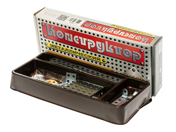 Конструктор металлический  N6 (для уроков труда), 80 элементов 2029706 — 4