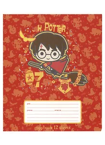Тетрадь в линейку "Гарри Поттер", 12 листов, в ассортименте