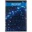 Обложка для паспорта Космос Звезды на синем фоне (ПВХ бокс) — 2506165 — 1