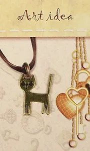 Кулоны в асс.1 Котик бронза (QA 3894) (14021169) (упаковка)