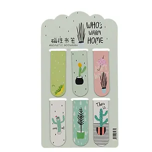 Магнитные закладки «Кактусы», 6 штук 2646095