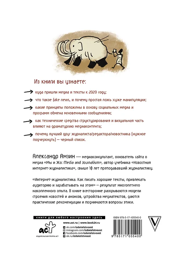 Книга Интернет-журналистика. Как писать хорошие тексты, привлекать аудиторию и зарабатывать на этом (Александр Амзин) — 2