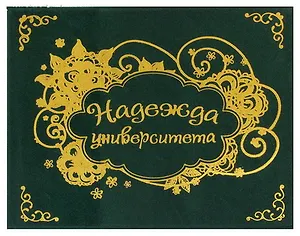 Обложка для зачетной книжки Надежда университета пластик 15,5*12 см (607145)