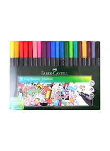 Набор капиллярных ручек "Grip Finepen" 20цв., 0,4мм, трехгранные