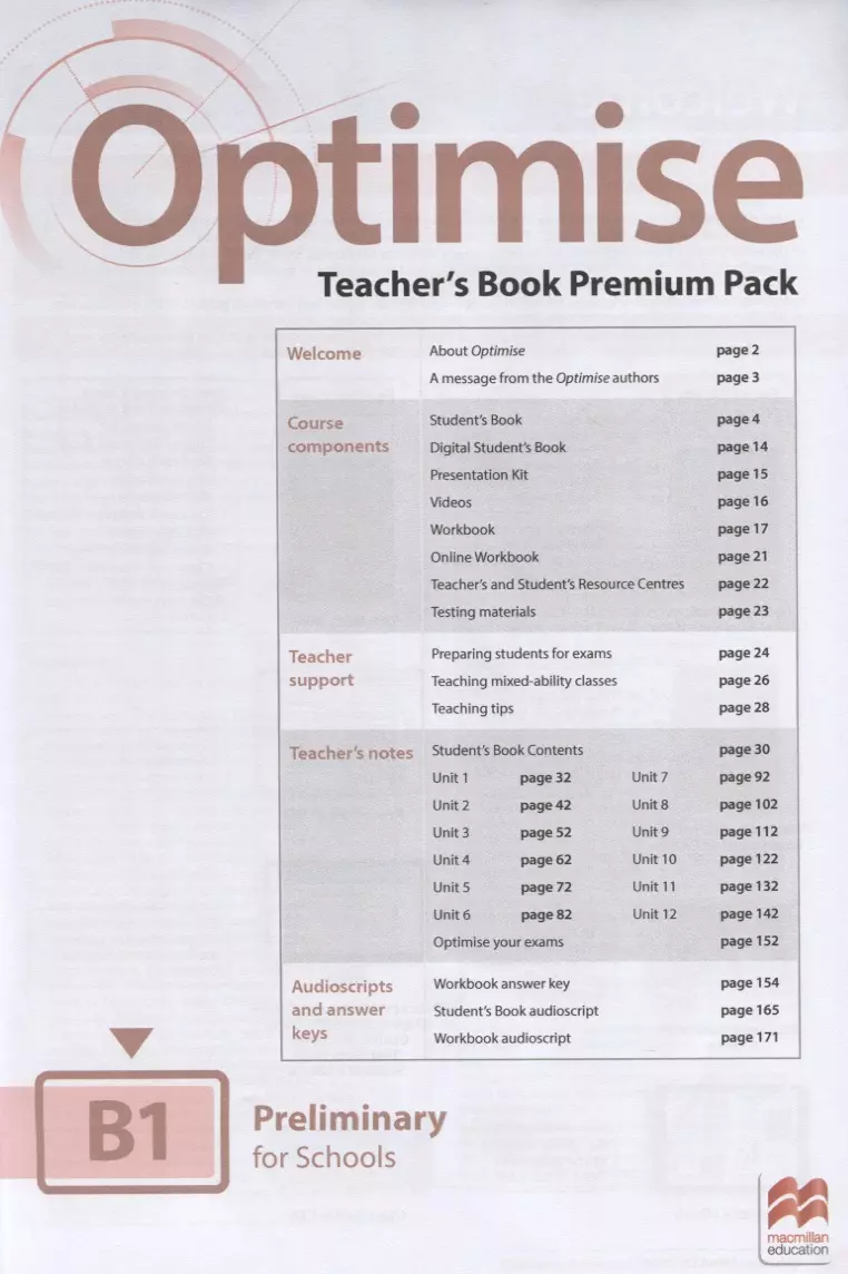 Optimise B1. Teachers Book Premium Pack (Малкольм Манн) - купить книгу с  доставкой в интернет-магазине «Читай-город». ISBN: 978-1-38-003376-5