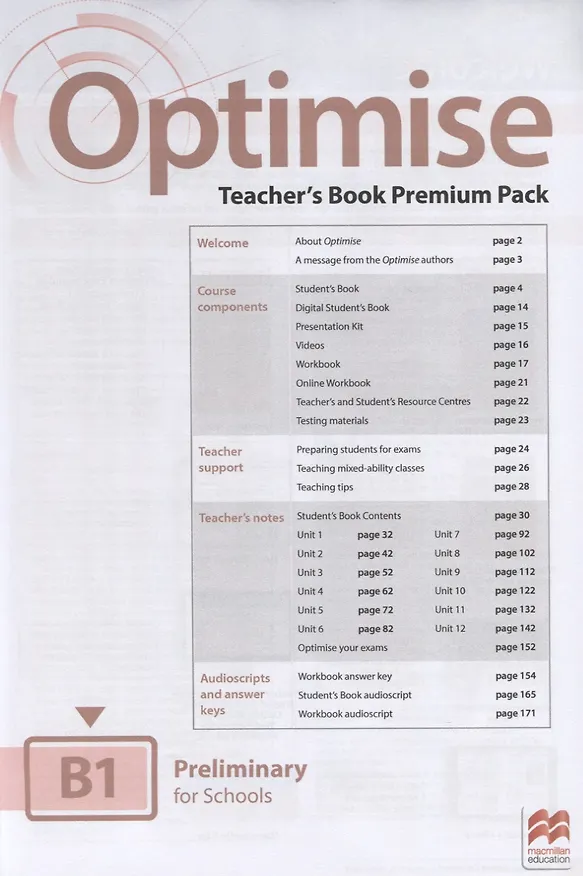 Книга Optimise B1. Teachers Book Premium Pack (Малкольм Манн) — 2