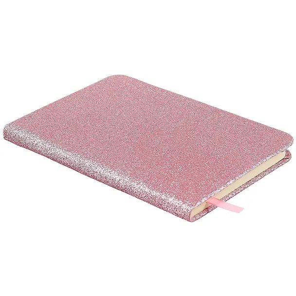 Записная книжка «Glitter» А6, 80 листов в клетку, розовая 250596 — 2