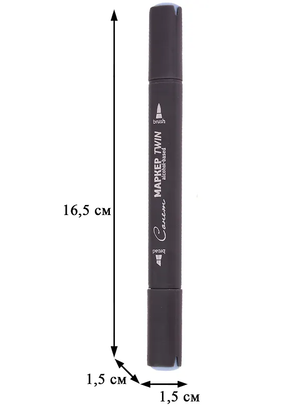 Маркер художественный "Сонет" Twin Brush сине-серый 3, Сонет 262846 — 4