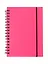 Записная книжка А6 80л кл. "Favorite Color. Neon Pink" спираль, пласт.обл., резинка — 3091823 — 1