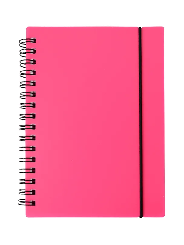 Записная книжка «Favorite Color. Neon Pink» А6, 80 листов в клетку, спираль, Listoff 3091823 — 1