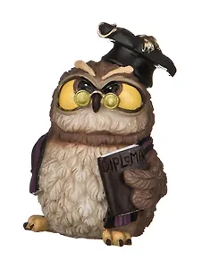 Фигурка Сова ученый 8см  (537-255)