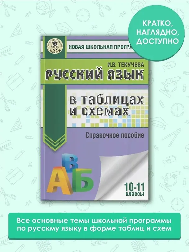 Книга ЕГЭ. Русский язык в таблицах и схемах. 10-11 классы (Ирина Текучева) — 4
