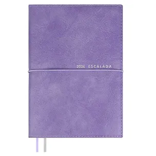 Ежедневник дат. 2026г. А6+ 128л "Шеврет" сиреневый, кожзам, мягк. переплет, застёжка-резинка, закладка, тисн. фольгой, офсет, справ.мат-лы, 2 ляссе, инд.уп 3116562