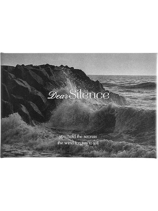 Еженедельник дат. 2027г. А6 64л 160*105 "Silence. Волна", иск.кожа, тв.переплет, полускр. спираль, шелкография, горизонт.карманный 3172404 — 1