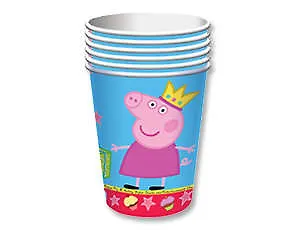 Праздничные аксессуары, Веселая Затея, Стакан бумажный Пеппа 210мл 6шт 329762