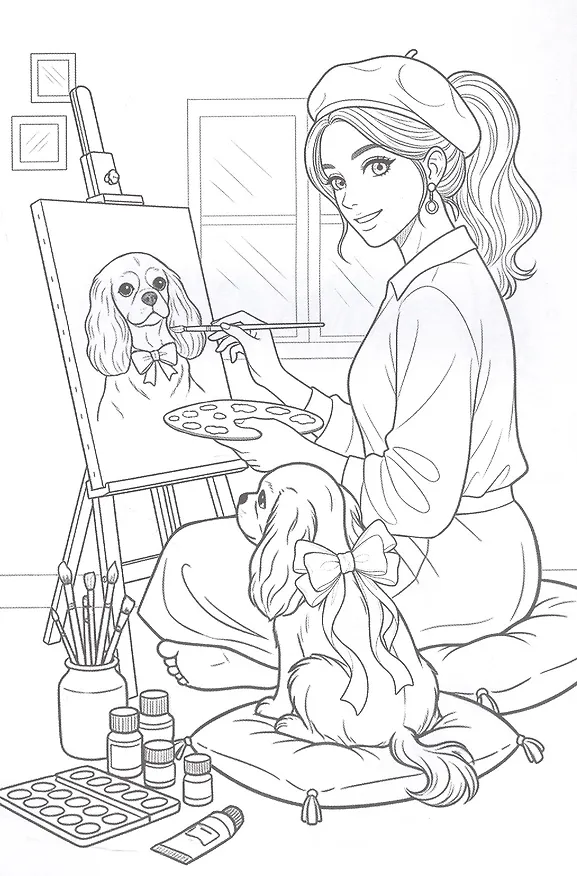 Книга Раскраска. Girls & Cats () — 5