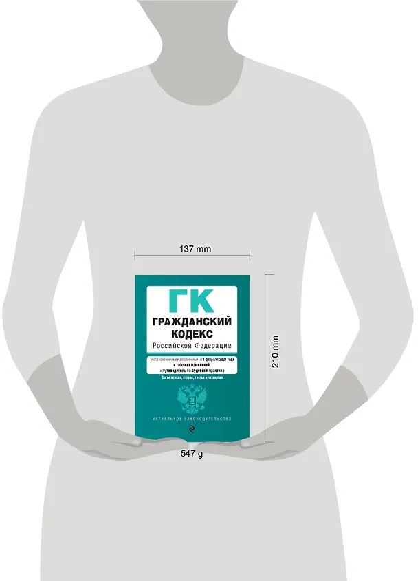Книга Гражданский кодекс РФ. Части 1, 2, 3 и 4. В ред. на 01.02.24 с табл. изм. и указ. суд. практ. / ГК РФ () — 6