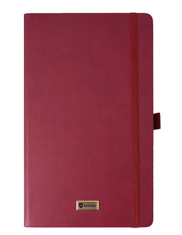 Книга для записей «Classic» А5-, 160 листов в линейку, бордовая, Schiller 3095785 — 4