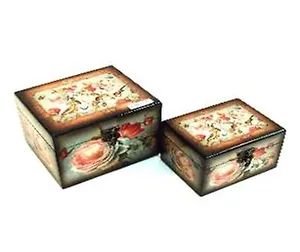Сувенир Феникс Шкатулка "Сундучок" 2шт 17*14,5*12/14*11*9см 24574