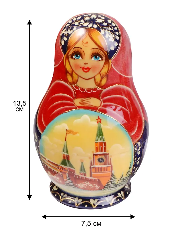 Матрешка Кубышка (5 предм.) (расписная авторская) (С-203 (352) 2598044 — 2