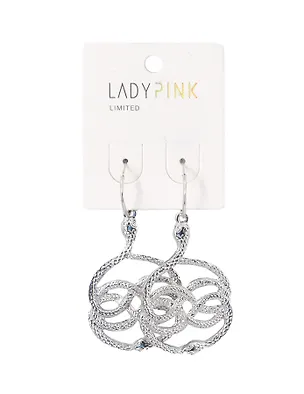 Серьги `LADY PINK` SNAKY (220202) 3002686