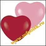 Шар надувной из латекса Сердце (ассорти) (1 шт) (Поиск)