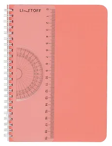 Тетрадь в клетку Listoff, "Коралловая тетрадь", А5, 80 листов