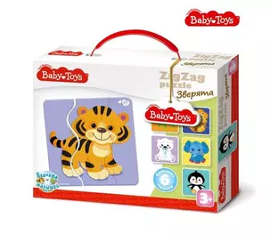 Пазл MAXI BABY TOYS ЗИГЗАГ Зверята 18эл. — 353547 — 1