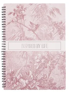 Тетрадь А4 96 листов, клетка, "Floreale. Cedar Rose"