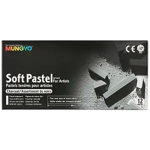 Пастель сухая мягкая «Charcoal», Mungyo, 12 цветов