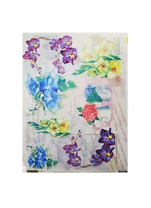 Рисовая бумага для декупажа Craft Premier, A3, 25г/м, Гладиолус