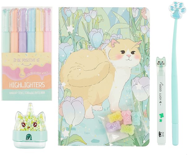 Набор канцелярский «Mint cat», Be positive 3034084 — 1