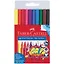 Фломастеры 10 цветов "Grip" трехгранные, смываемые, Faber-Castell — 3113554 — 1