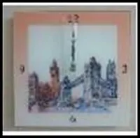 Сувенир Феникс Часы настенные 30*30см из стекла 27803 2342702 — 1