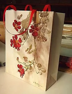 Пакет, Эльсинор, ламинированный, 24*30*10см Настурции