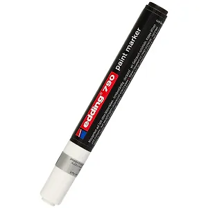 Маркер 790 лаковый, белый, 2-3мм, Edding
